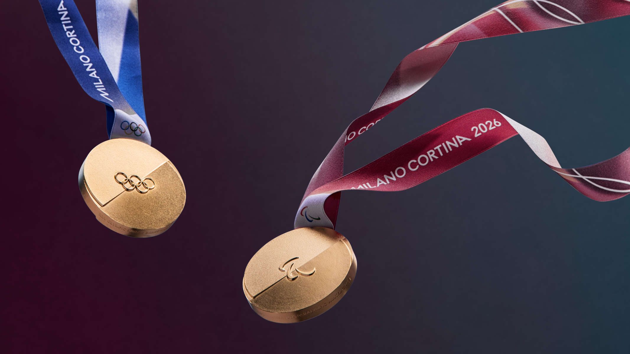 Milan Cortina 2026 Olympic Games medals.