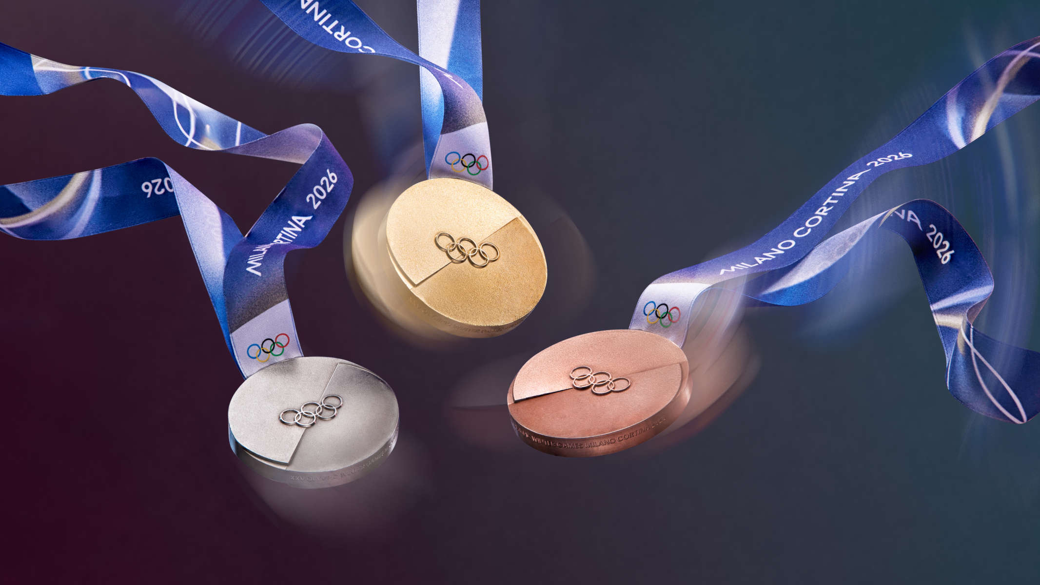 Milan Cortina 2026 Olympic Games medals.