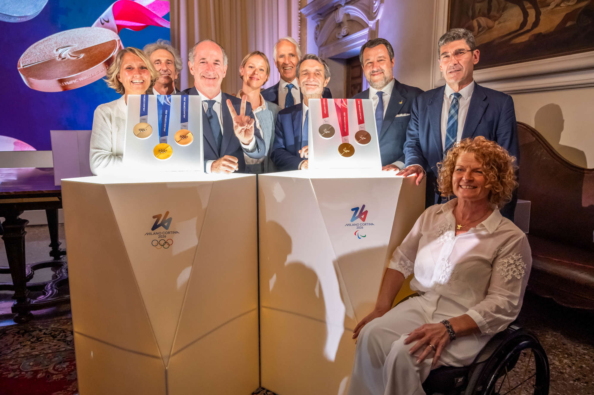 The presentation of the medals of Milan Cortina 2026