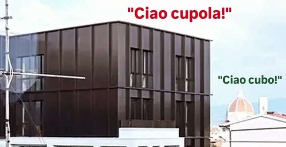 Il cubo nero di Firenze: i 10 meme più divertenti