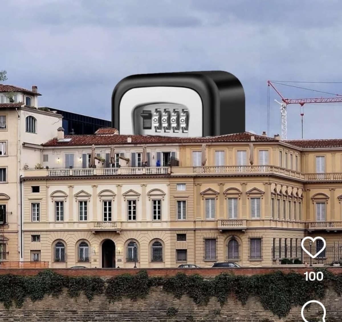 A quoi ressemble le cube selon La Firenze che vorrei : un coffre-fort