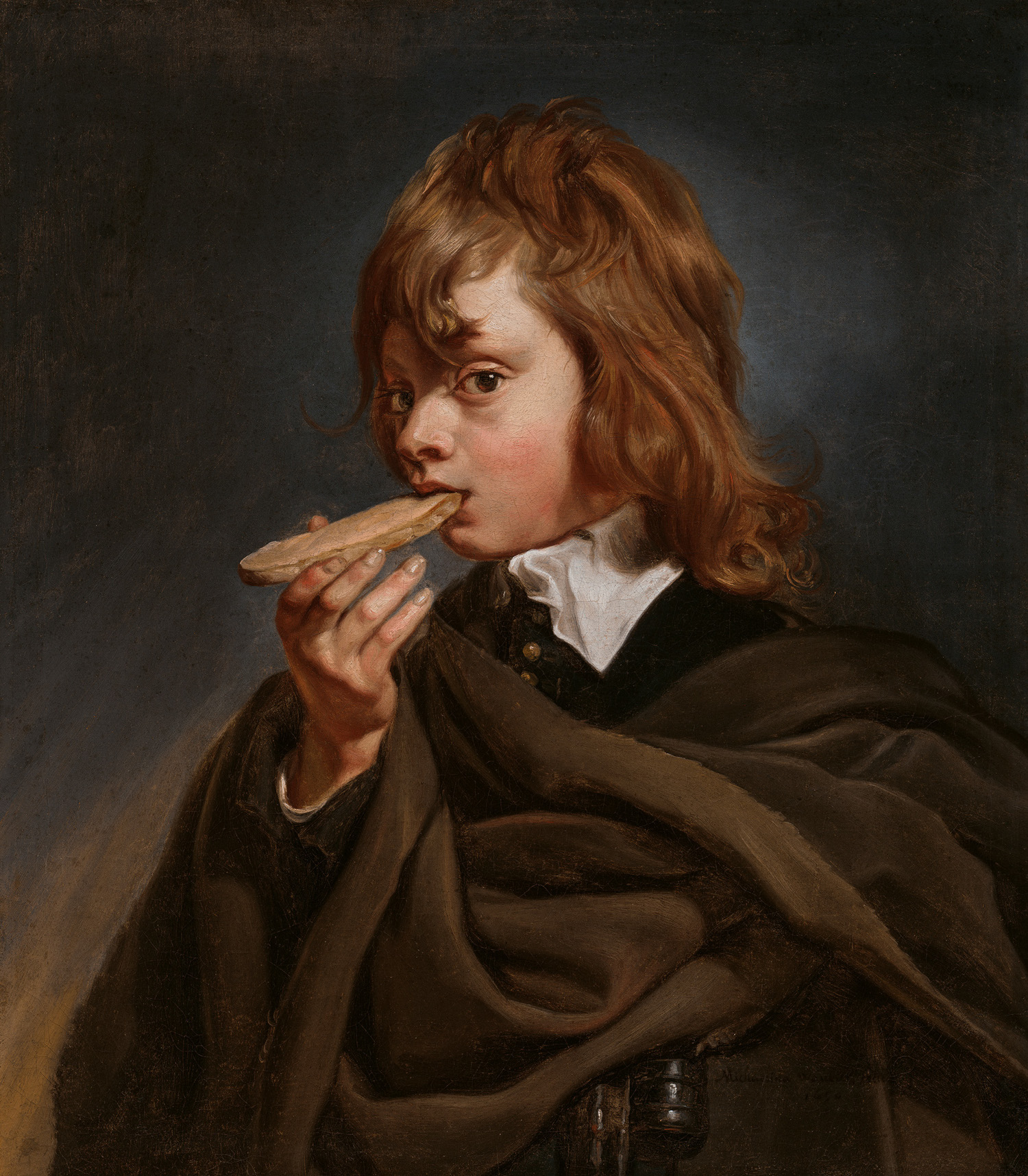 Michaelina Wautier, Die fünf Sinne (Geschmack) (1650; Öl auf Leinwand, 69,5 x 61 cm; Boston, Sammlung Rose-Marie und Eijk Van Otterloo) Foto &copy; 2025 Museum of Fine Arts, Boston