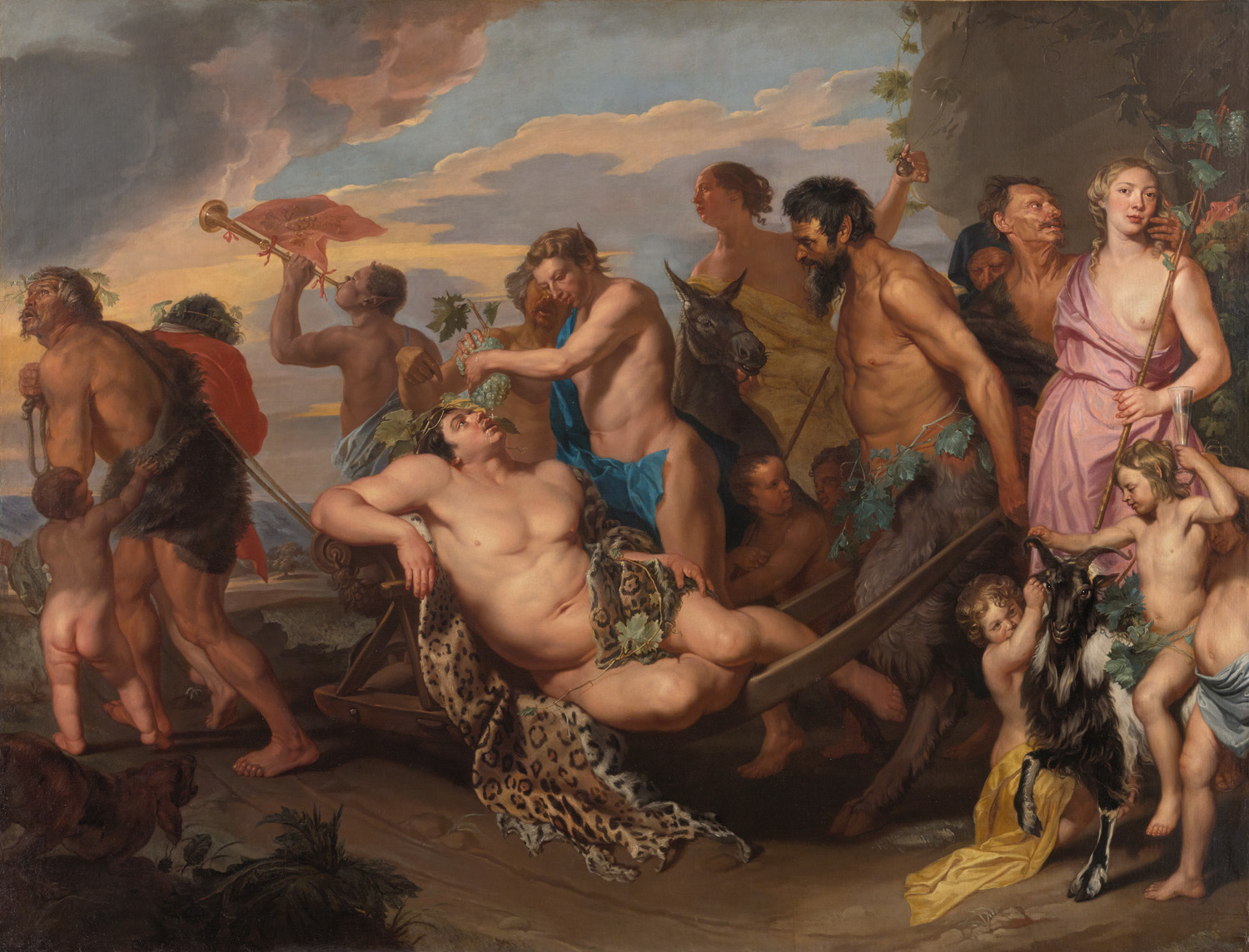 Michaelina Wautier, Der Triumph des Bacchus (1655-1659; Öl auf Leinwand, 271,5 x 355,5 cm; Wien, Kunsthistorisches Museum, Gem&auml;ldegalerie &copy; KHM-Museumsverband)