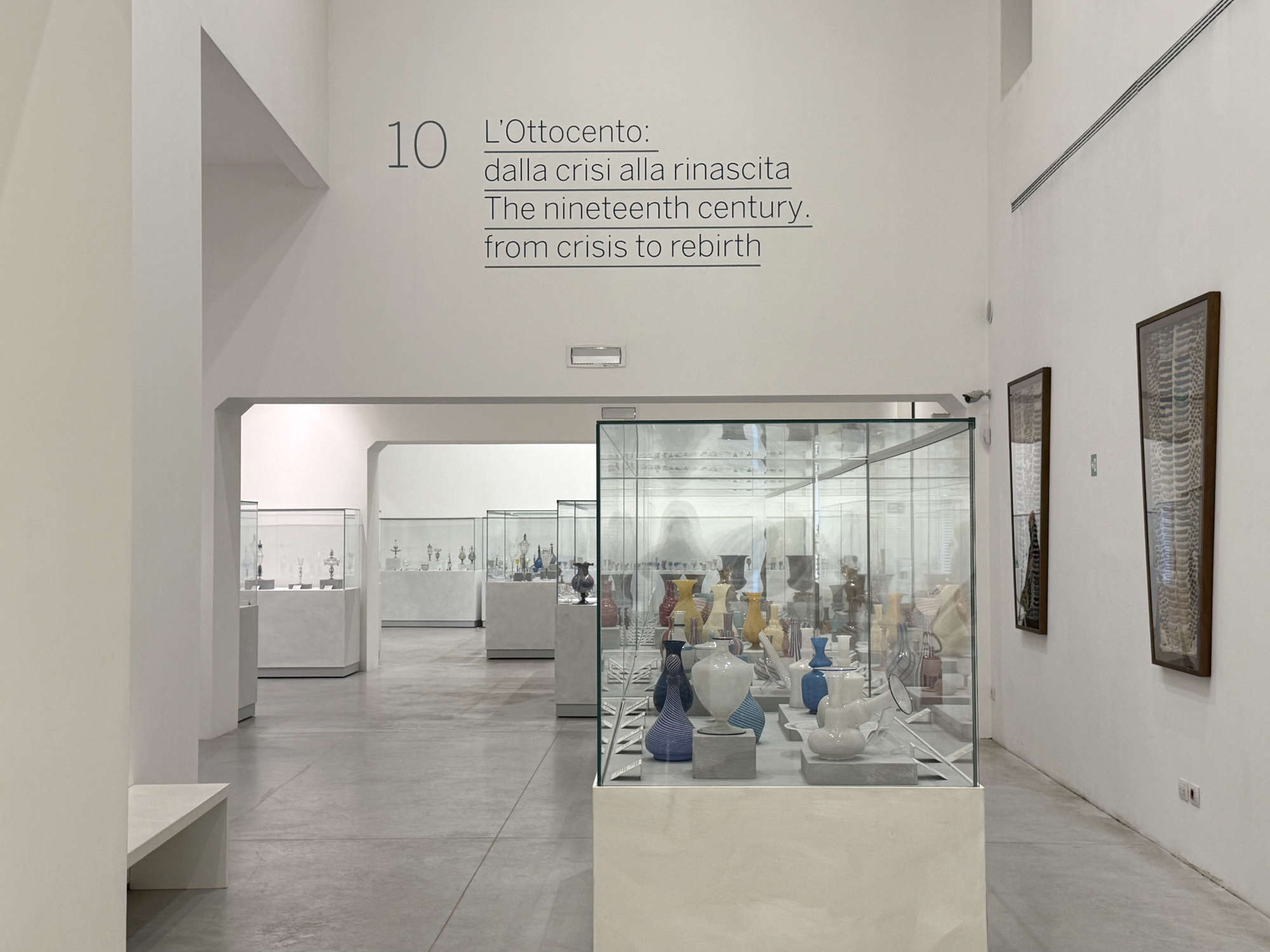 La nueva sección del siglo XIX del Museo del Vidrio de Murano. Foto: Fondazione Musei Civici di Venezia.