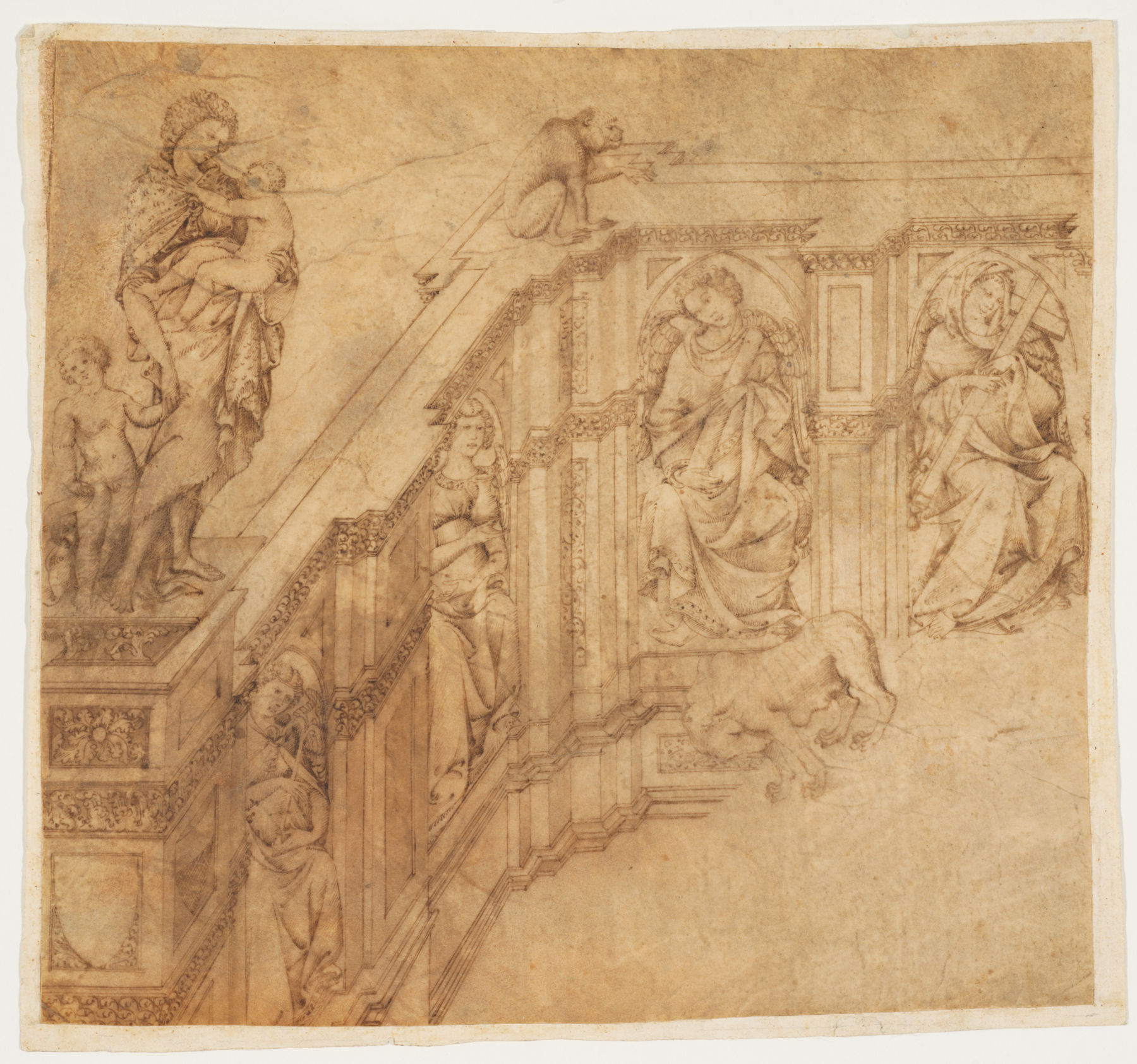 Jacopo della Quercia, Dessin pour le côté gauche de l'église