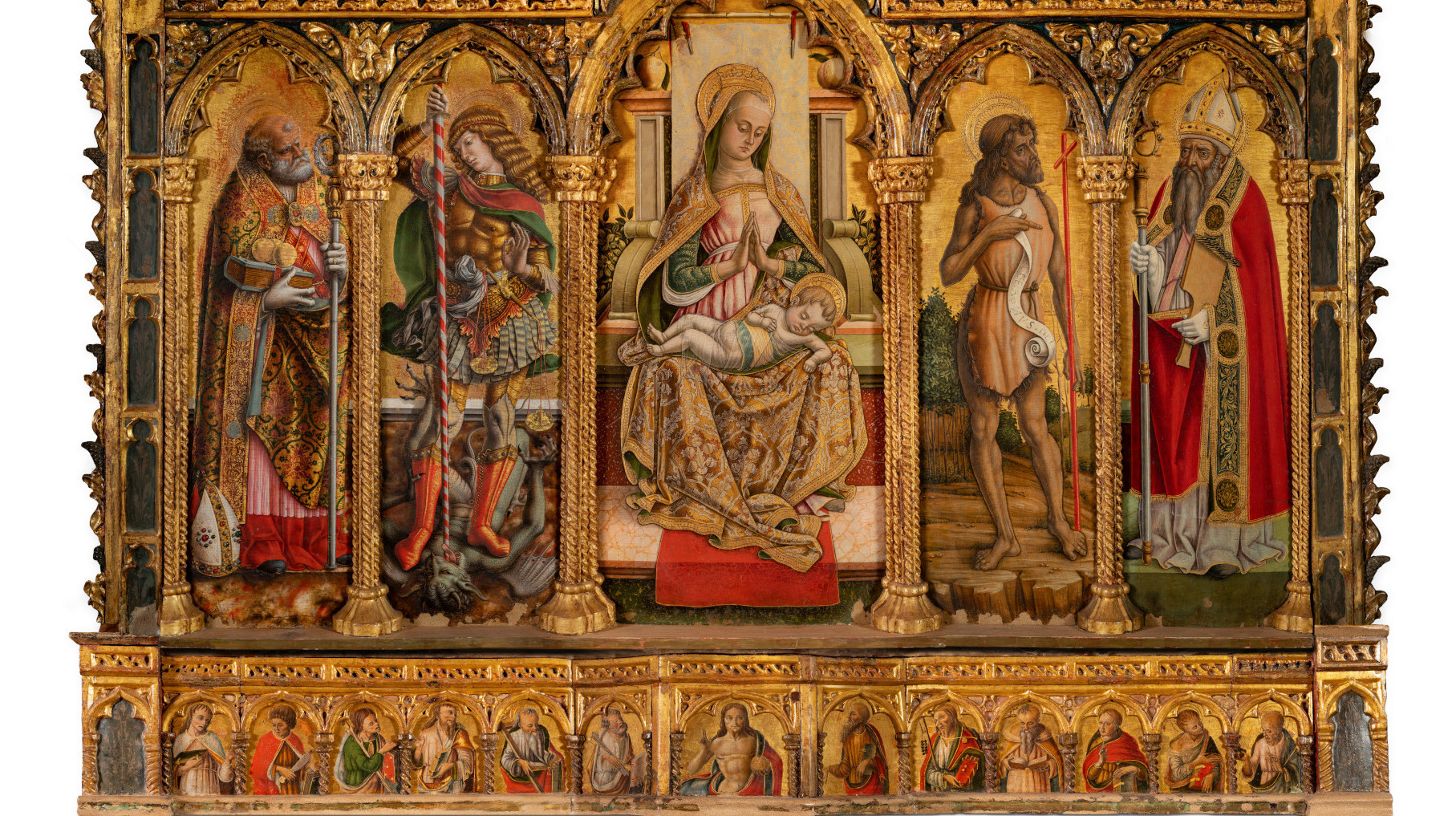 Milano, il Polittico di Monte San Martino dei fratelli Crivelli protagonista della mostra di Natale di Palazzo Marino