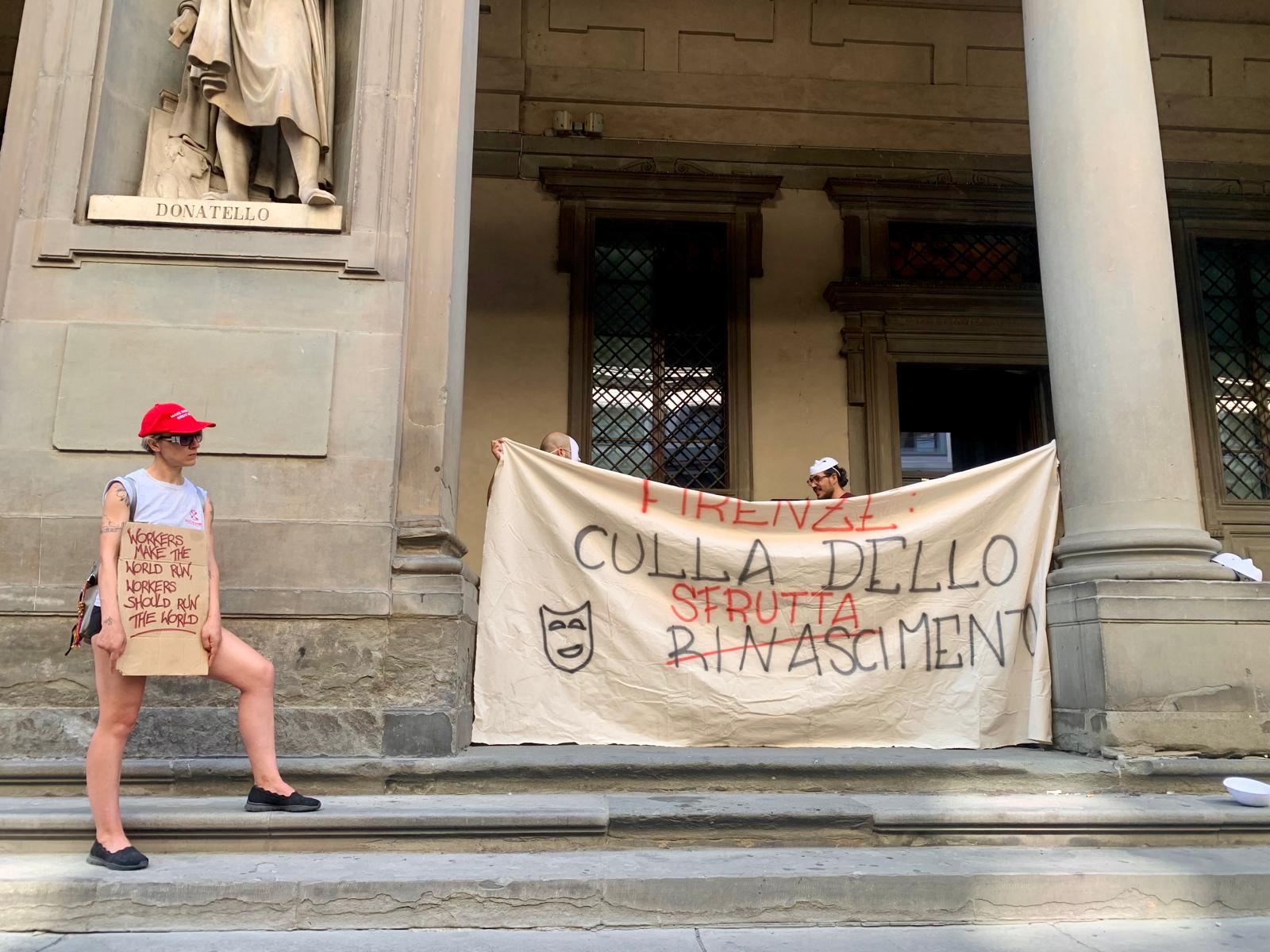 Firenze, presidio dei lavoratori davanti agli Uffizi la prossima domenica gratis: ecco le rivendicazioni