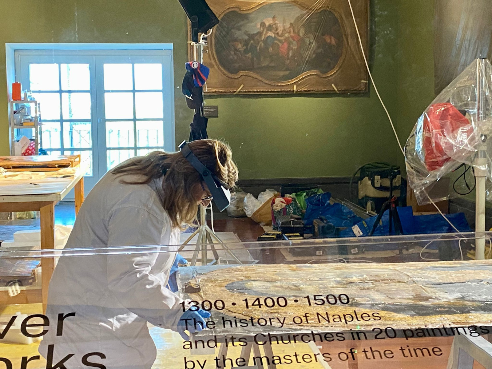 On-sight construction site for major restorations at Capodimonte Museum ...