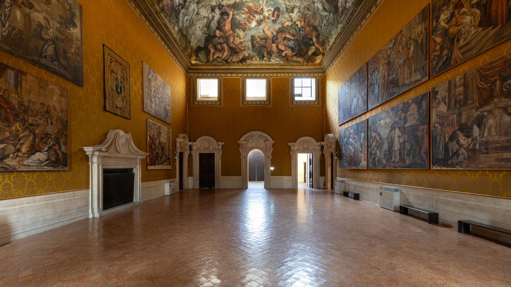 Die Renovierung des Salone Pietro da Cortona im Palazzo Barberini. Foto: Alberto Novelli und Alessio Panunzi