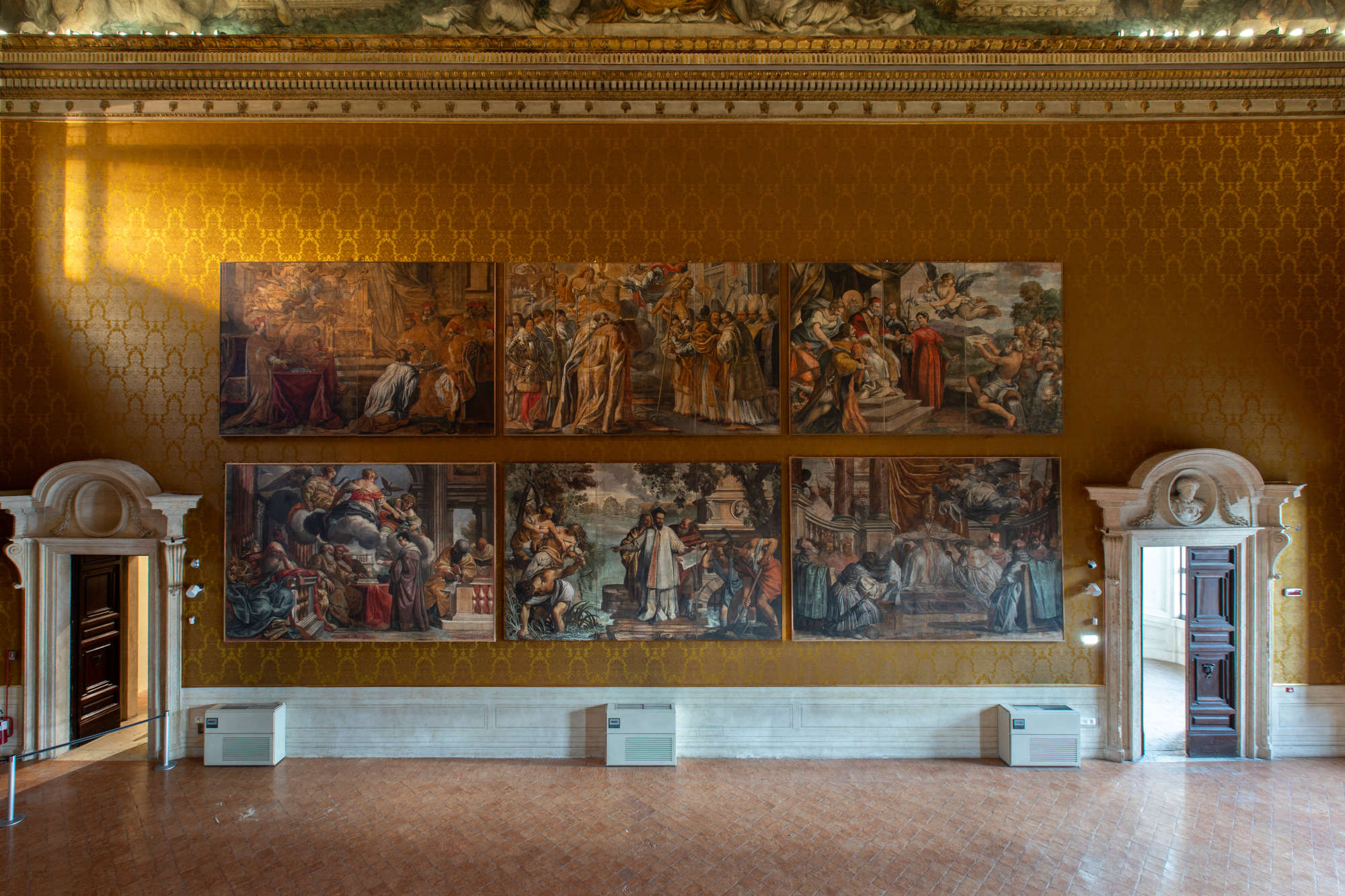 Die Renovierung des Salone Pietro da Cortona im Palazzo Barberini. Foto: Alberto Novelli und Alessio Panunzi