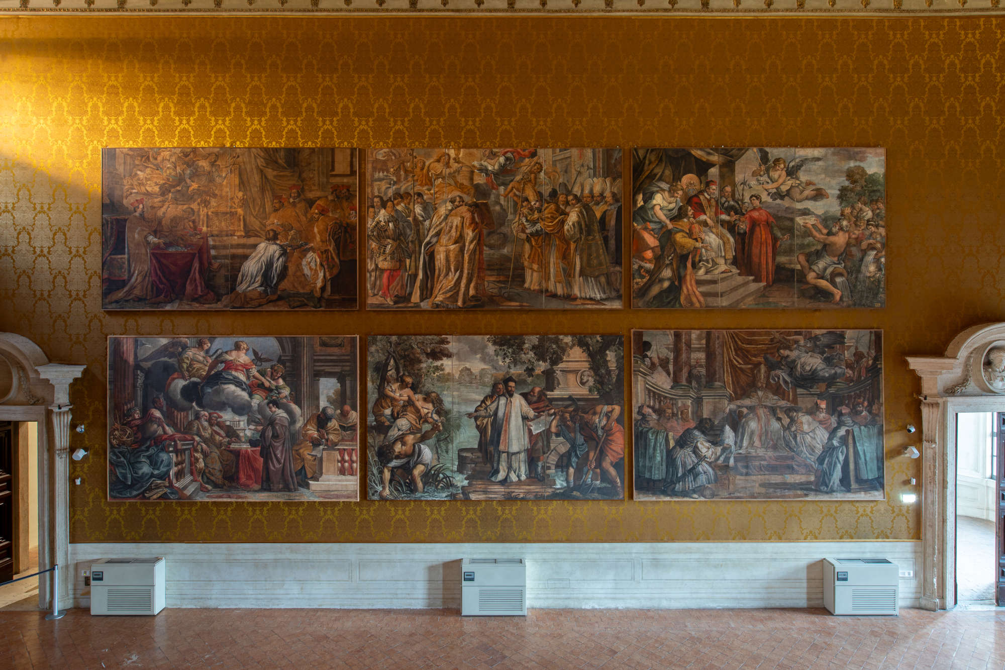 Die Renovierung des Salone Pietro da Cortona im Palazzo Barberini. Foto: Alberto Novelli und Alessio Panunzi