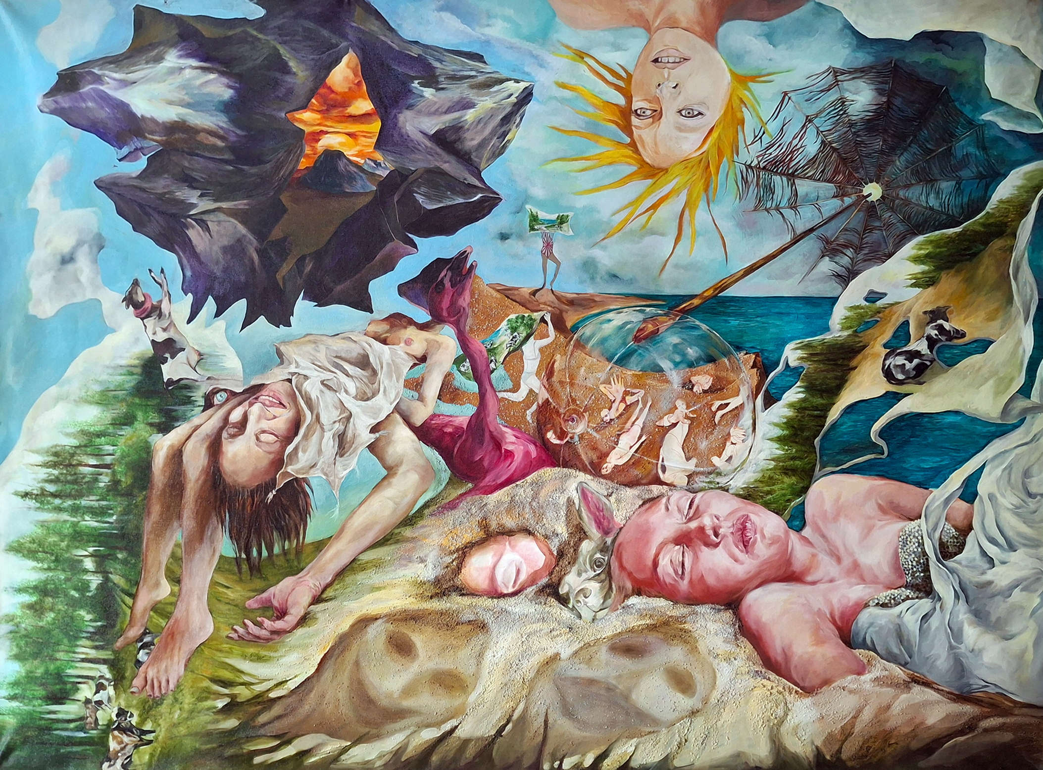 Napoli, l'artista iraniana Saghar Daeiri alla Shazar Gallery con “Sun of the beach”