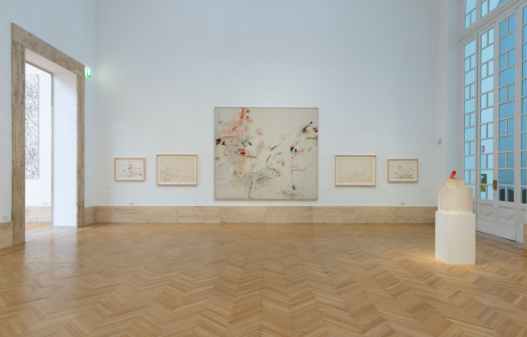 Cy Twombly Room, vista de la instalación (Roma, GNAMC) Foto: Alessandro Vasari