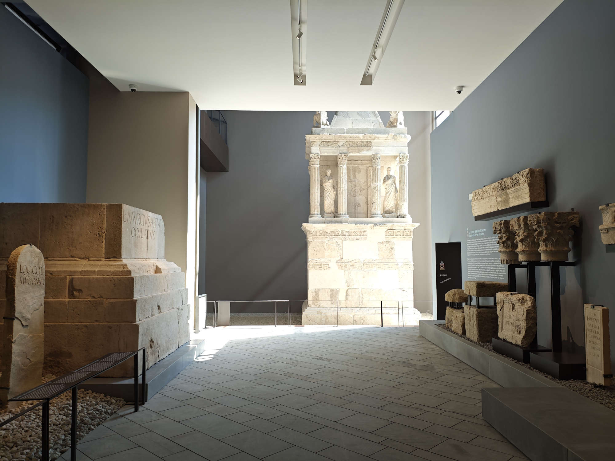 Sarsina, riapre la sala di Rufus: il Mausoleo visibile anche di notte dall'esterno