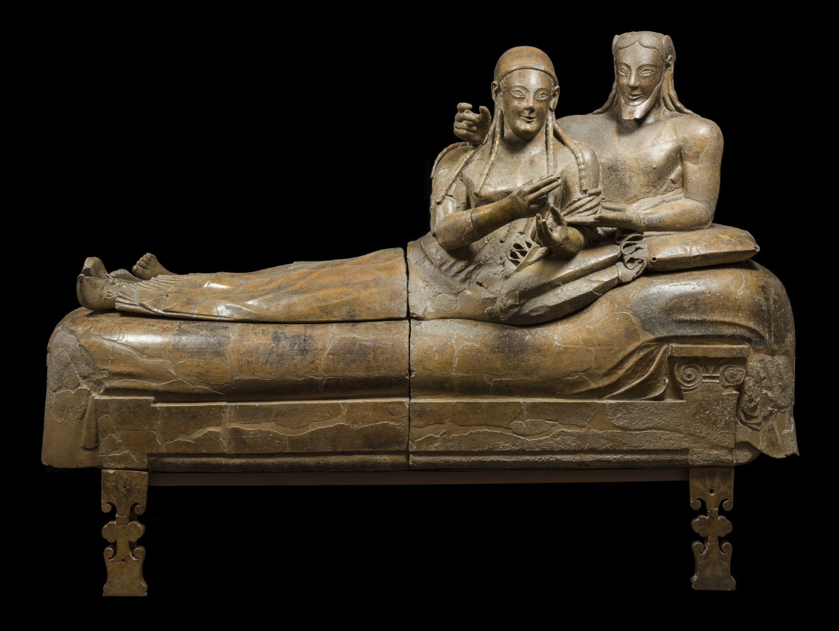 In restauro il Sarcofago degli Sposi, capolavoro dell’arte etrusca, simbolo del Museo Etrusco di Villa Giulia