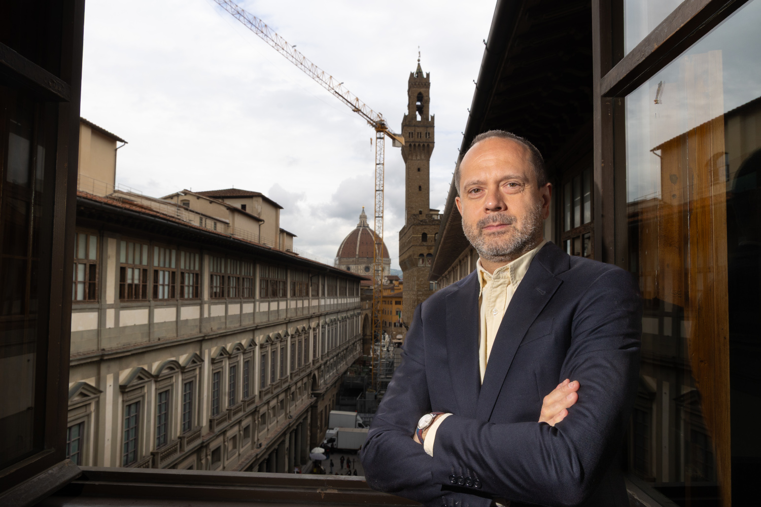 Finalmente la gigantesca gru degli Uffizi ha i giorni contati: al via lo smantellamento, dal 16 al 21 giugno