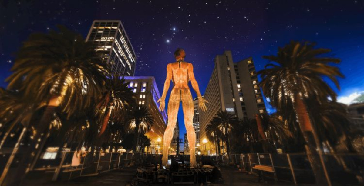 USA, a San Francisco è polemica per una gigantesca statua installata senza consultazione pubblica