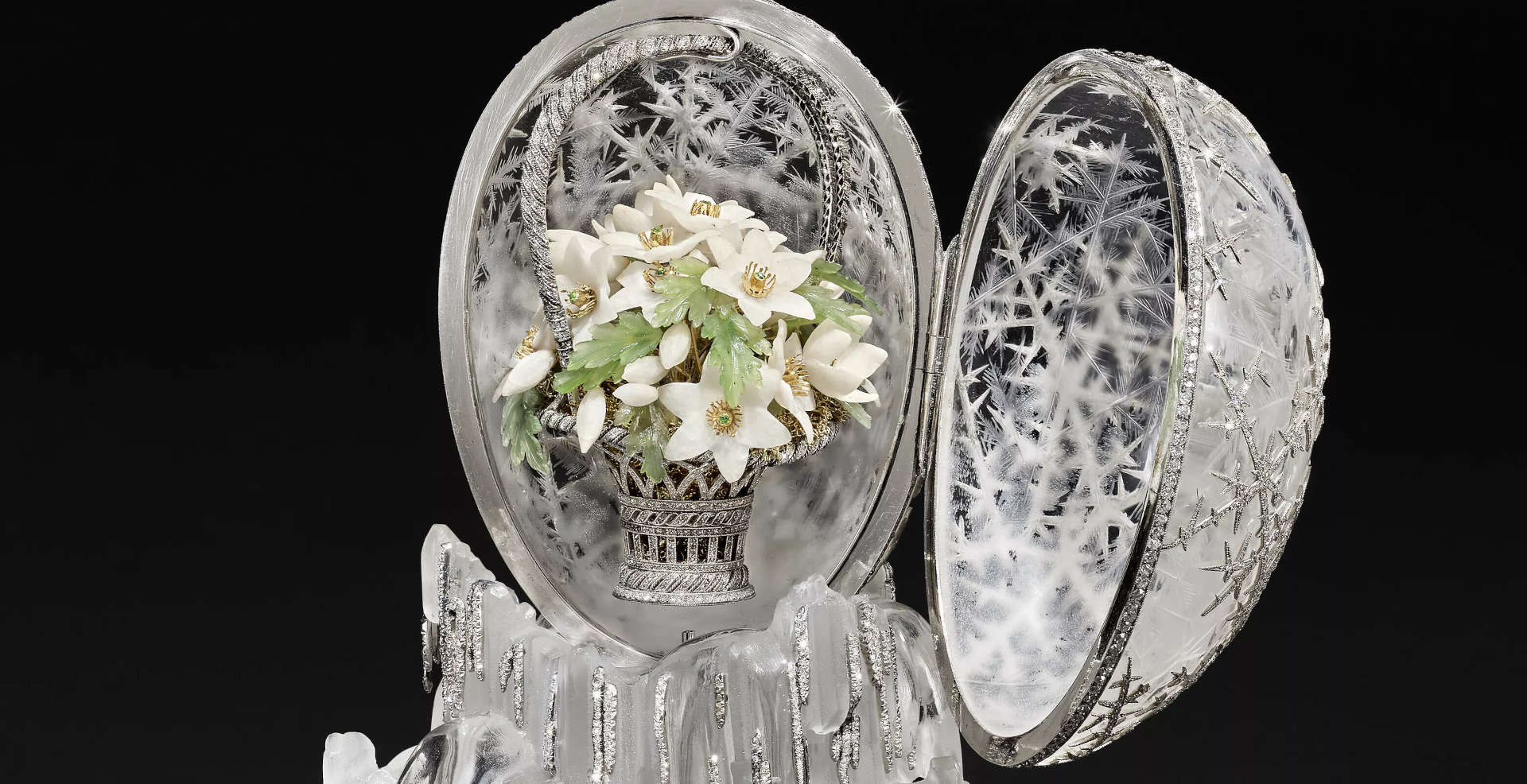 Fabergés Winterei für 22 Millionen Pfund bei Christie's verkauft, ein Rekord Fabergés Winterei für 22 Millionen Pfund bei Christie's verkauft, ein Rekord