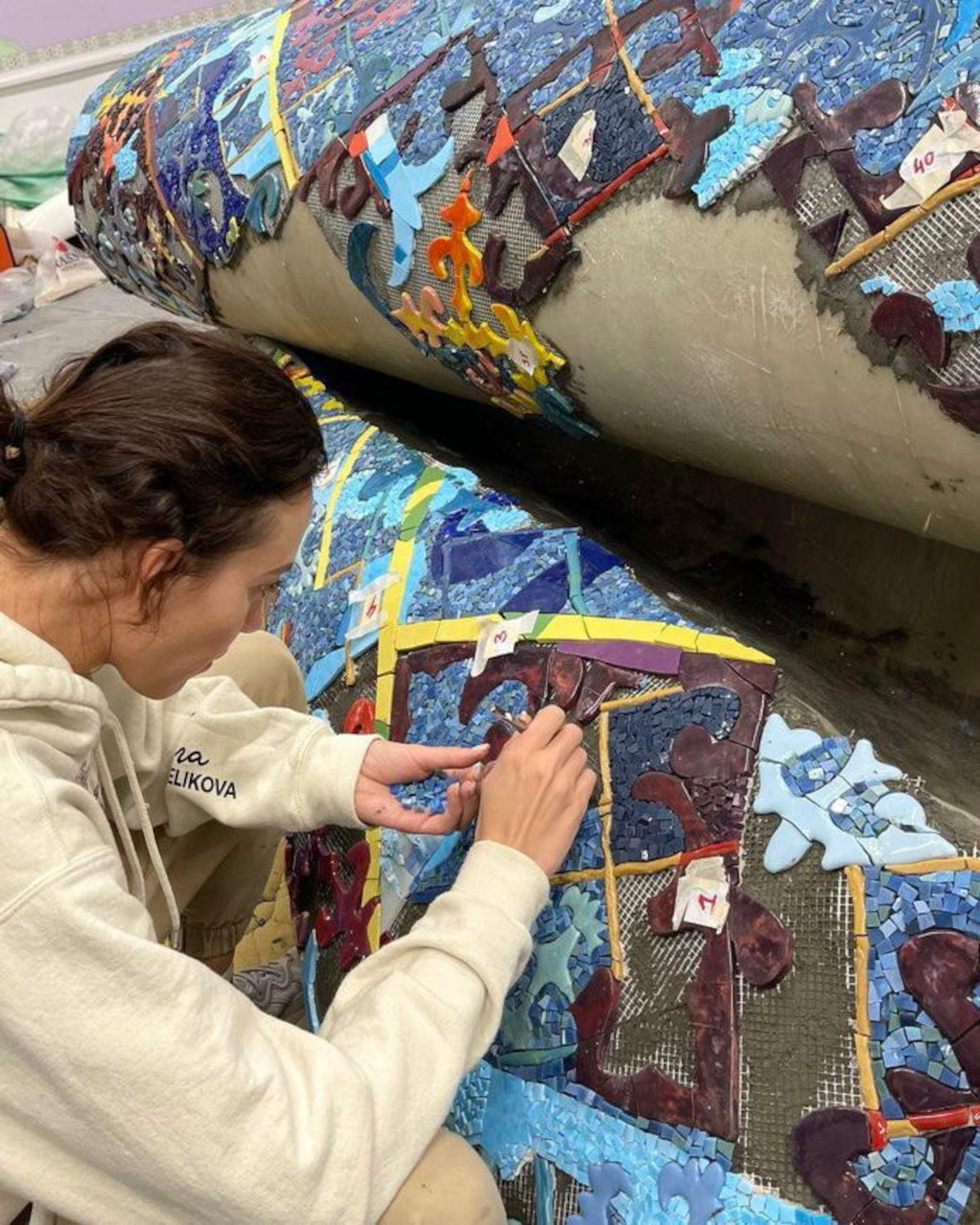 Vera Belikova y el mosaico