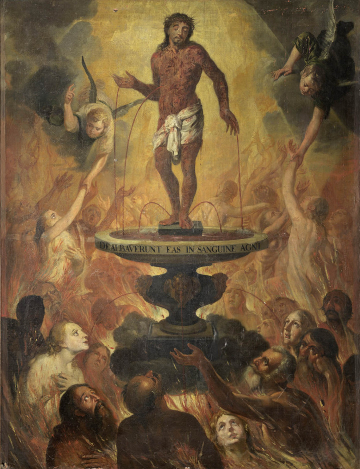 Vigor Boucquet, Christus befreit die Seelen im Fegefeuer mit seinem eigenen Blut. Foto von Dominique Provost - Kunst in Flandern