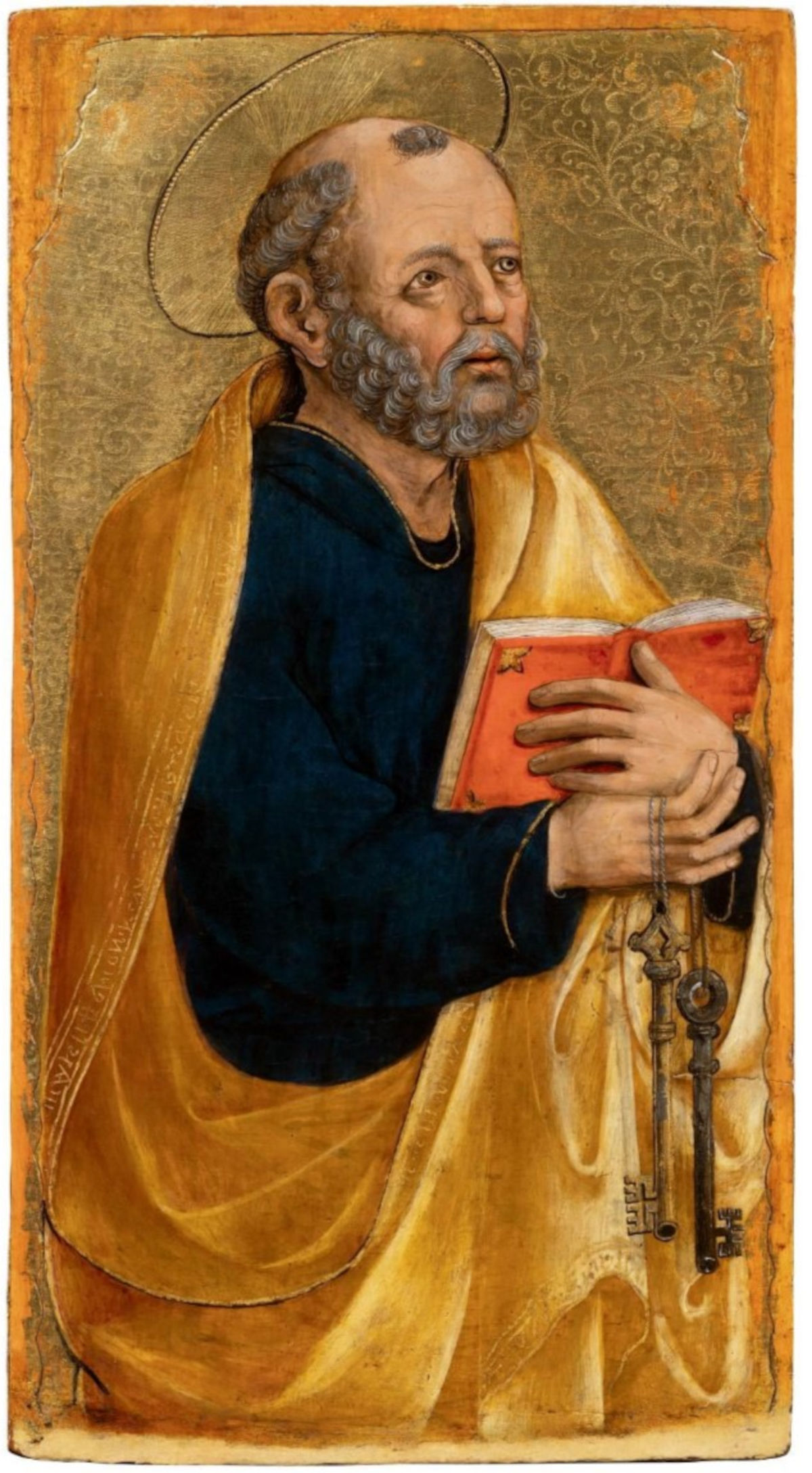 Zanetto Bugatto, Heiliger Petrus (Tempera auf Tafel, 56,5 x 30,7 cm)