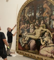 La Lamentación por Cristo depuesto de la cruz de Giorgio Vasari sale del MAR de Rávena para su restauración