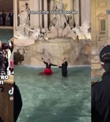 Roma, boom di multe da 450 euro per i tuffi dei turisti nelle fontane storiche