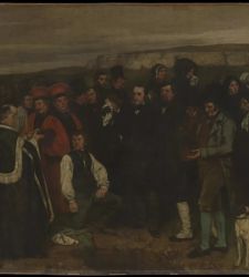 Musée d'Orsay, restauro a vista per il monumentale Funerale a Ornans di Gustave Courbet