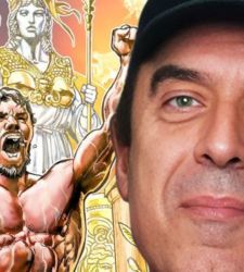 Taranto, at MArTa, Sal Velluto's illustration dedicated to the Magna-Greek Athlete of Via Genova