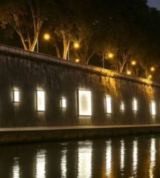 Luminis: Mario Carlo Iusi's light installation illuminates the banks of the Tiber River