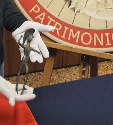 Bologna, a rare Etruscan bronze stolen in 1963 returned to the Archaeological Museum