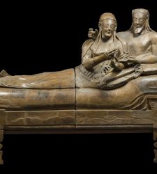 In restauro il Sarcofago degli Sposi, capolavoro dell’arte etrusca, simbolo del Museo Etrusco di Villa Giulia 