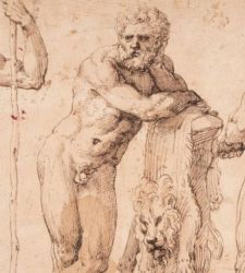 The Uffizi at Lucca Comics: renaissance wrestlers alongside Ken the Warrior