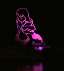 Valerio Berruti's mermaid-child inaugurated in Cervia
