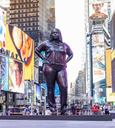 From Florence to New York, Thomas J Price lands in Times Square with another statue
