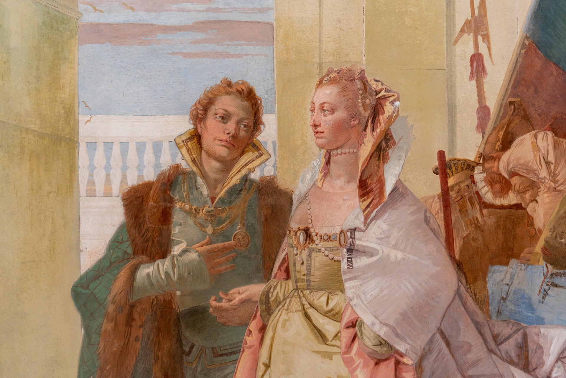 Giambattista Tiepolo, The Continence of Scipio, detail. Photo: Villa Cordellina / IAT / Province of Vicenza