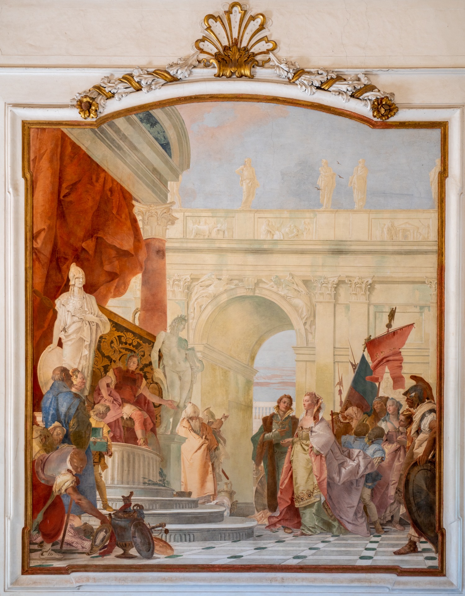 Giambattista Tiepolo, The Continence of Scipio, hall of honor. Photo: Villa Cordellina / IAT / Province of Vicenza