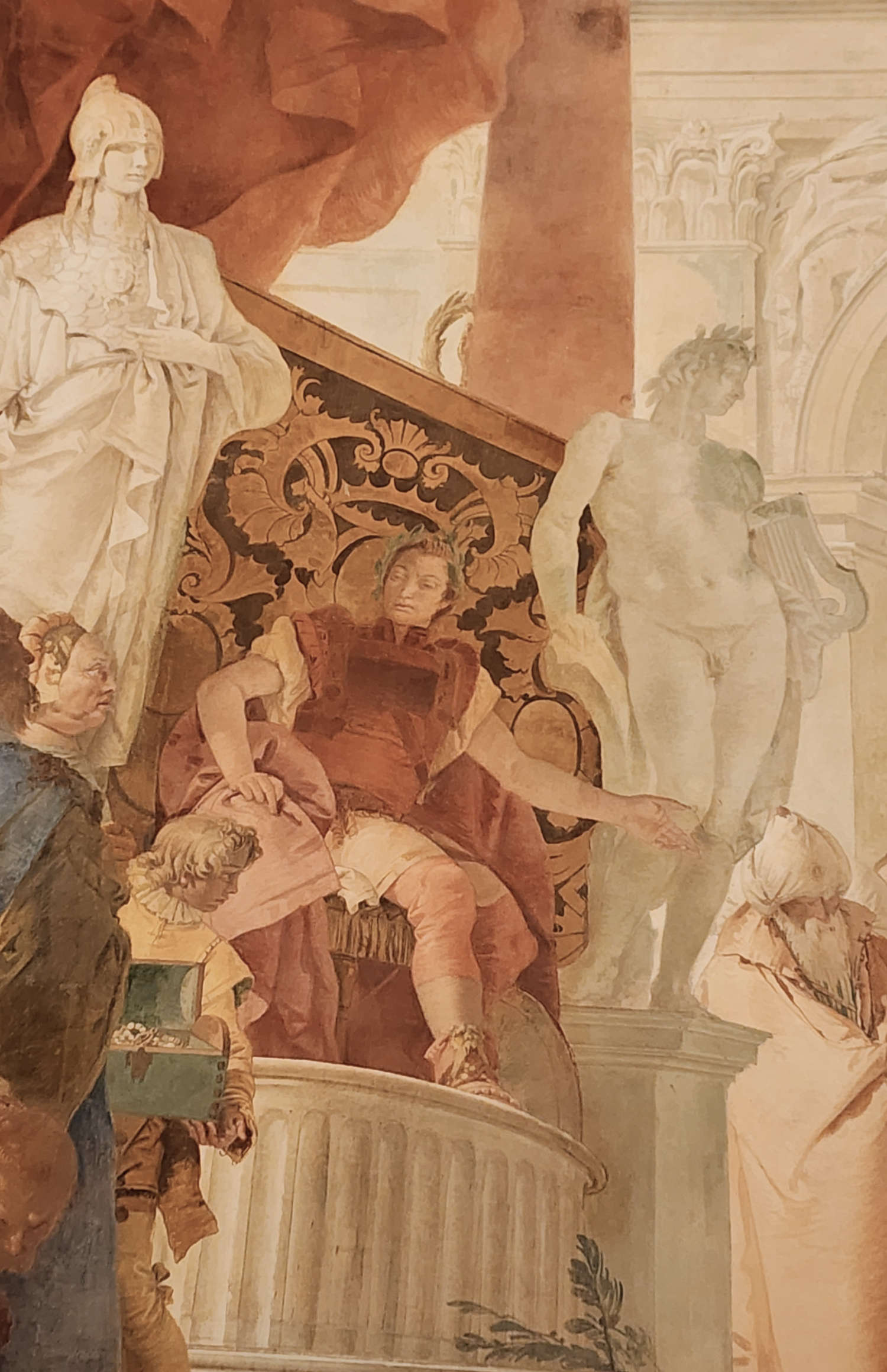Giambattista Tiepolo, The Continence of Scipio, detail. Photo: Federico Giannini