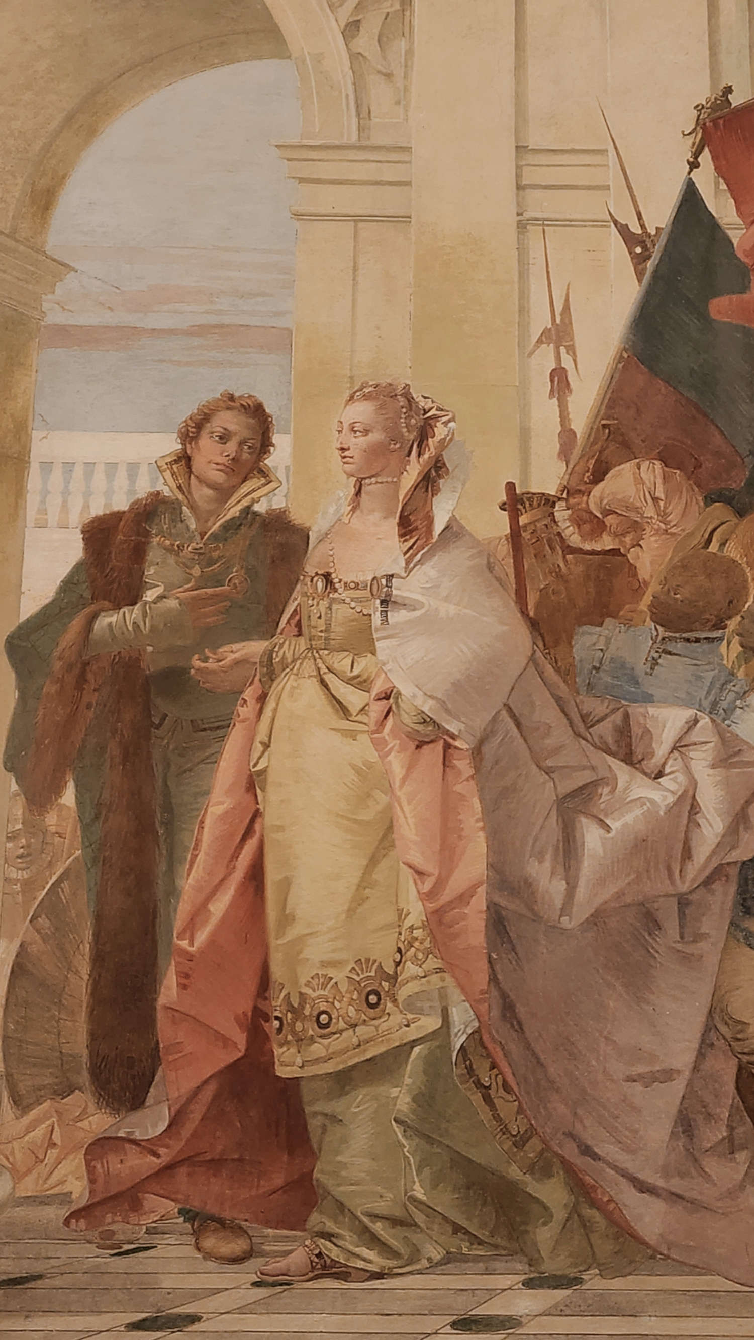 Giambattista Tiepolo, The Continence of Scipio, detail. Photo: Federico Giannini