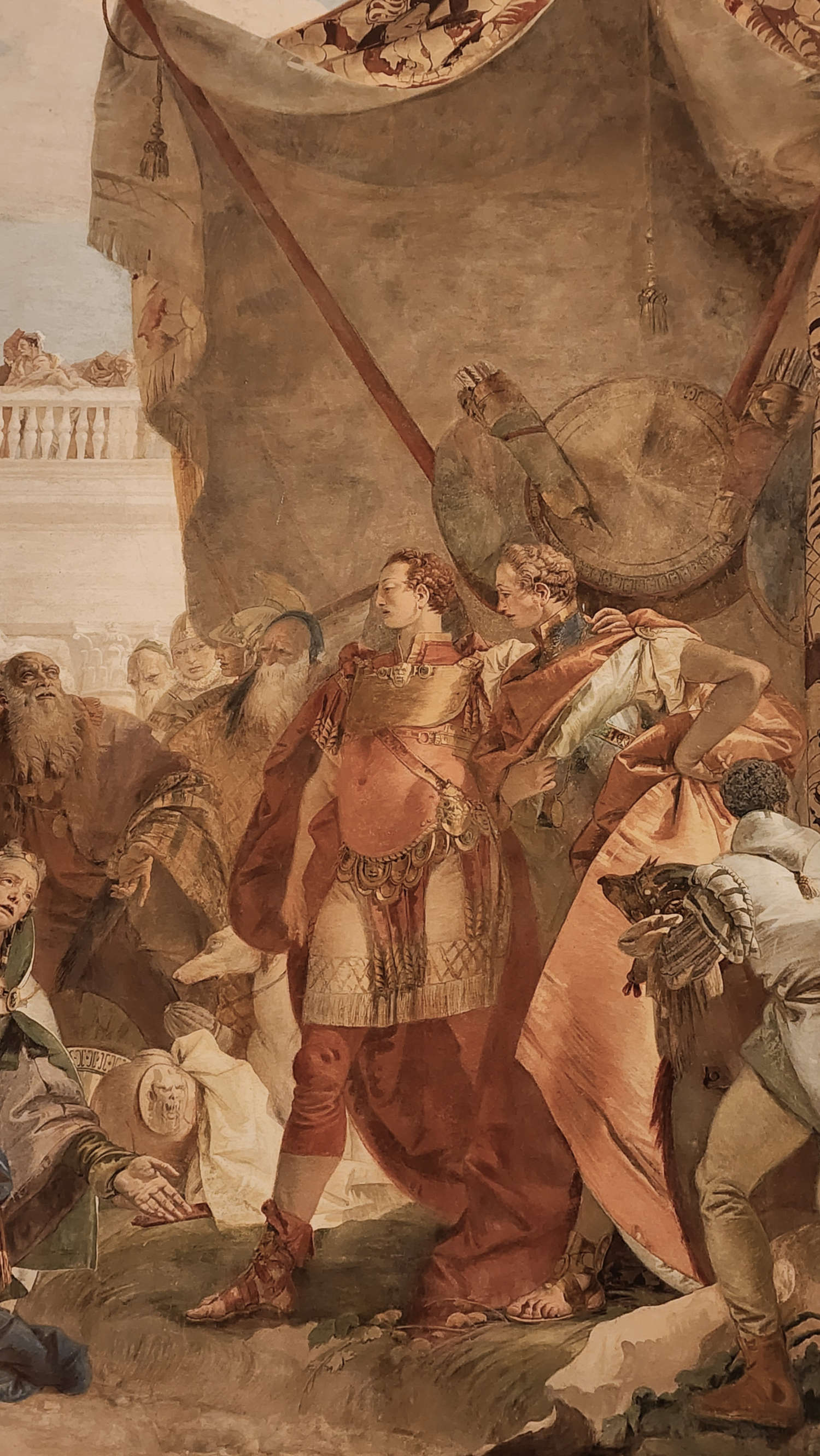 Giambattista Tiepolo, Alexander the Great and the family of Darius, detail. Photo: Federico Giannini