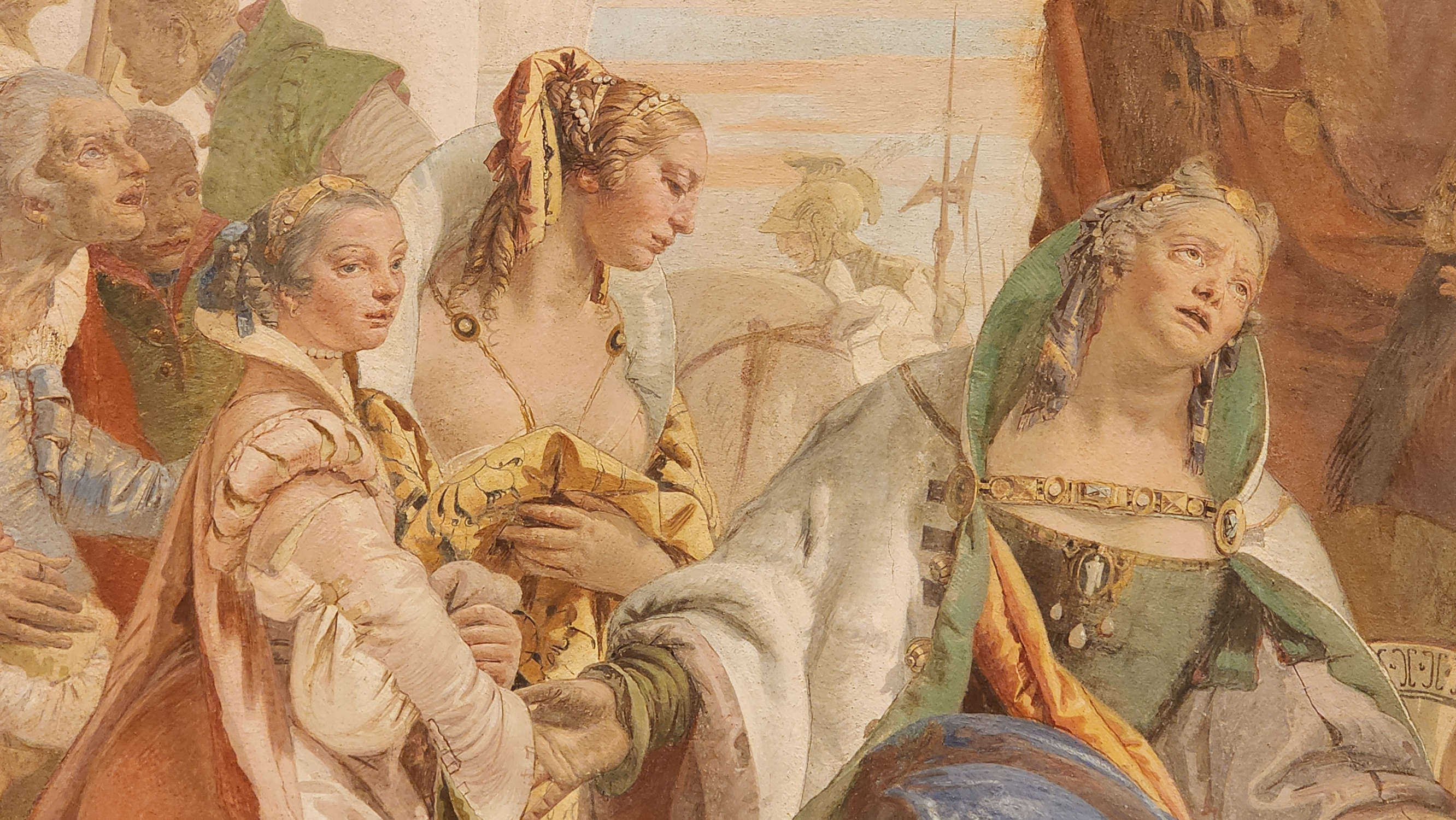 Giambattista Tiepolo, Alexander the Great and the family of Darius, detail. Photo: Federico Giannini