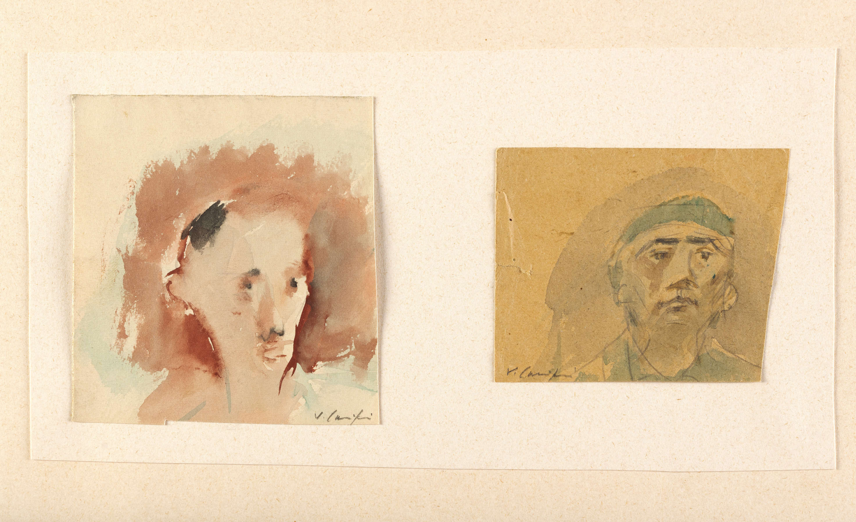 Virgilio Carmignani, Prisoners (1944; watercolor on paper; Empoli, Galleria d'Arte Moderna e della Resistenza)