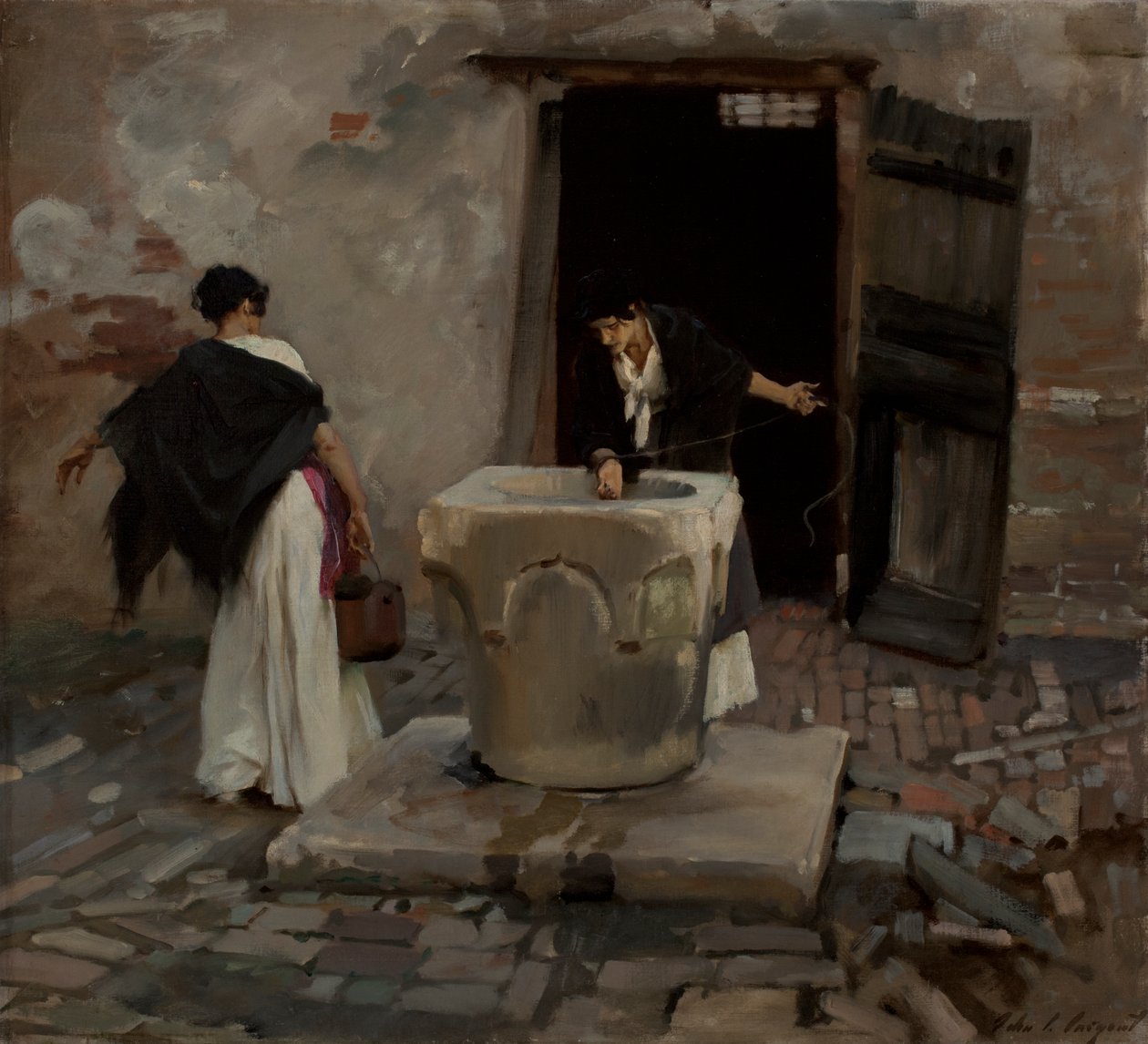 John Singer Sargent, Wasserträger in Venedig (1882; Öl auf Leinwand, 64,5 x 70,5 cm; Worcester, Worcester Art Museum)