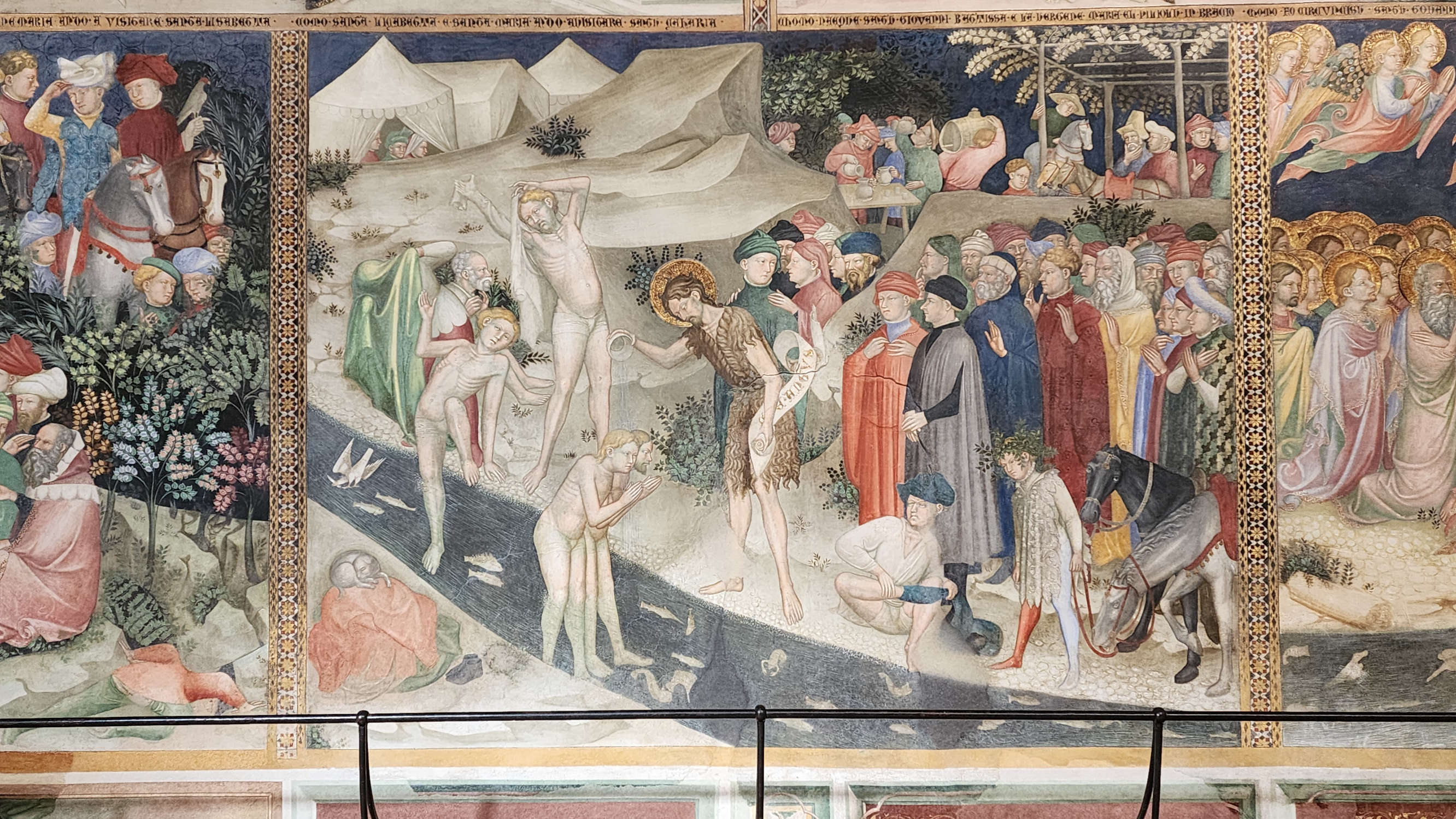 Los frescos de Lorenzo y Jacopo Salimbeni en el Oratorio de San Juan Bautista de Urbino. Foto: Federico Giannini