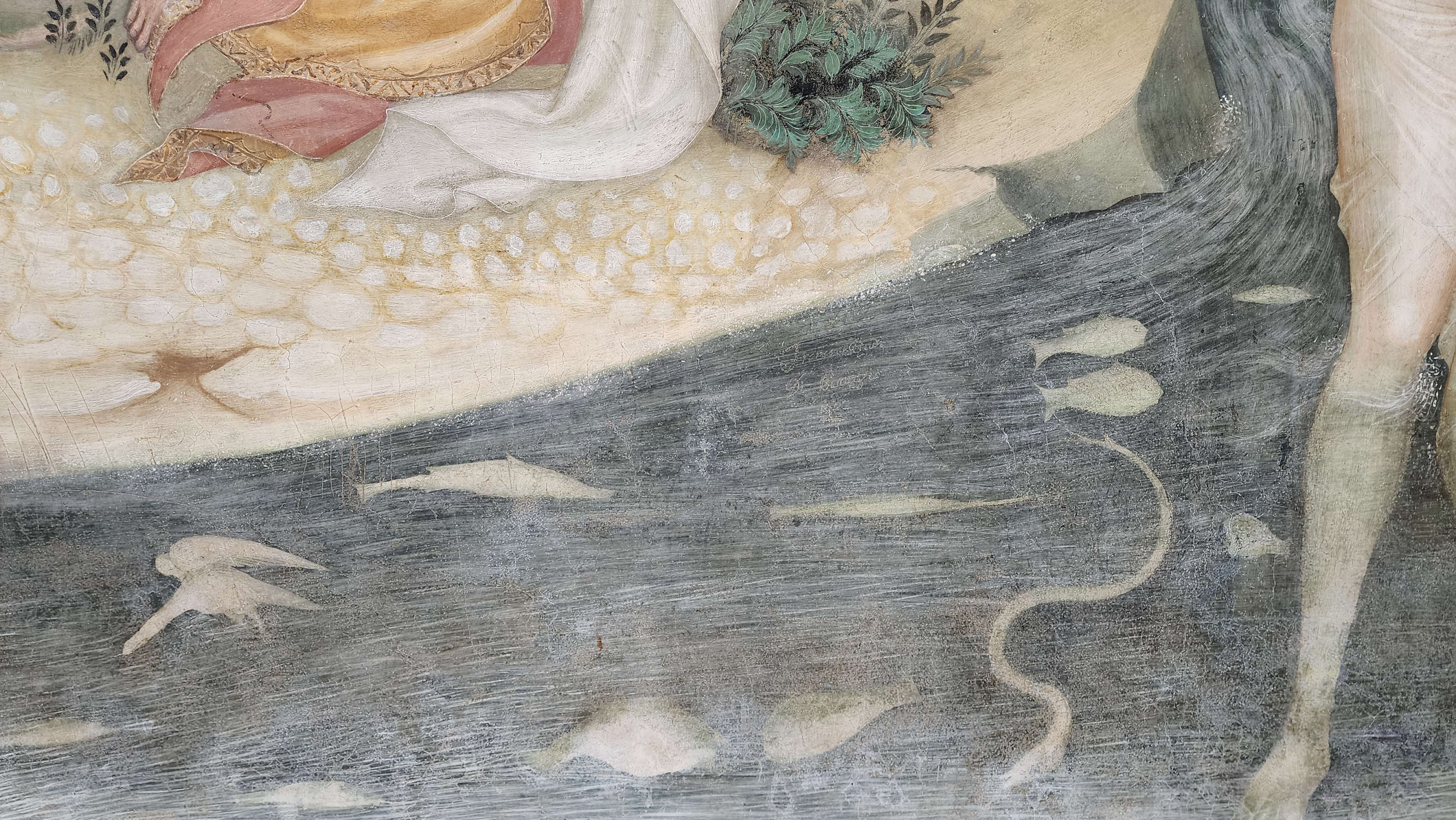 Los frescos de Lorenzo y Jacopo Salimbeni en el Oratorio de San Juan Bautista de Urbino. Foto: Federico Giannini