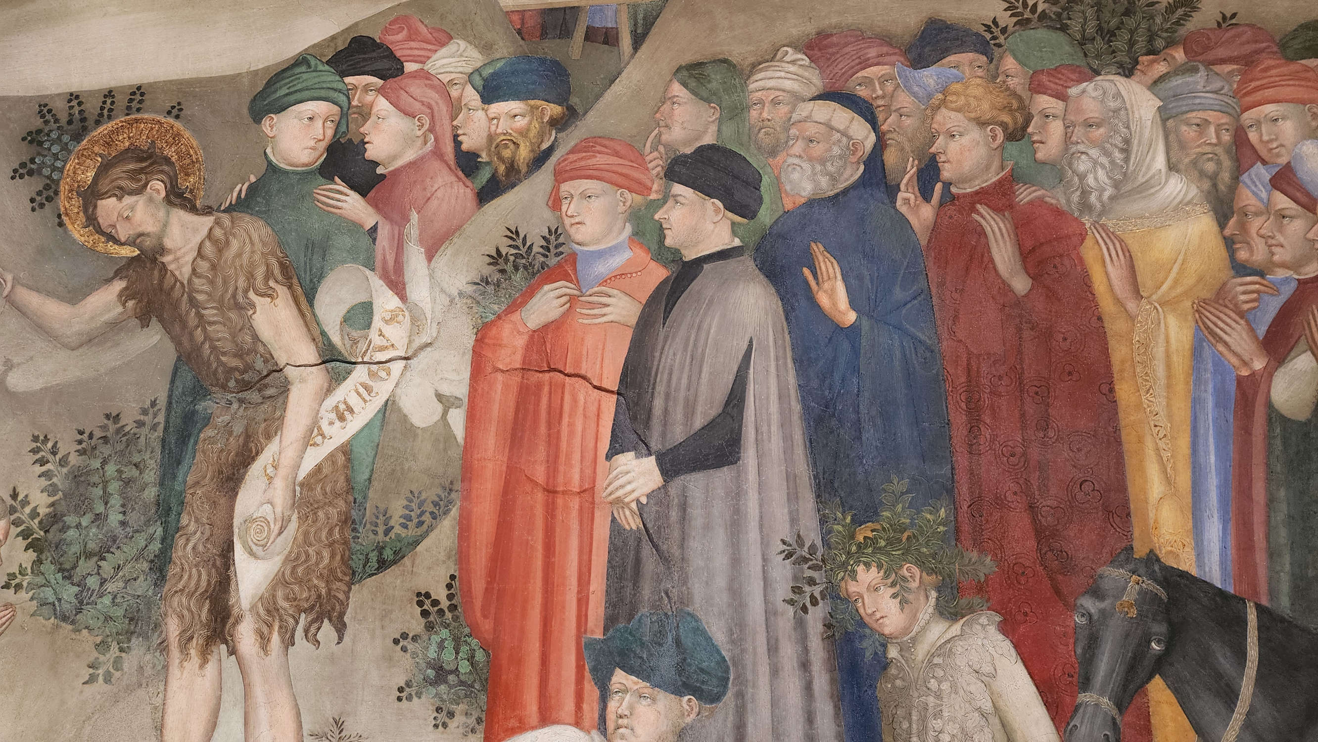 Los frescos de Lorenzo y Jacopo Salimbeni en el Oratorio de San Juan Bautista de Urbino. Foto: Federico Giannini