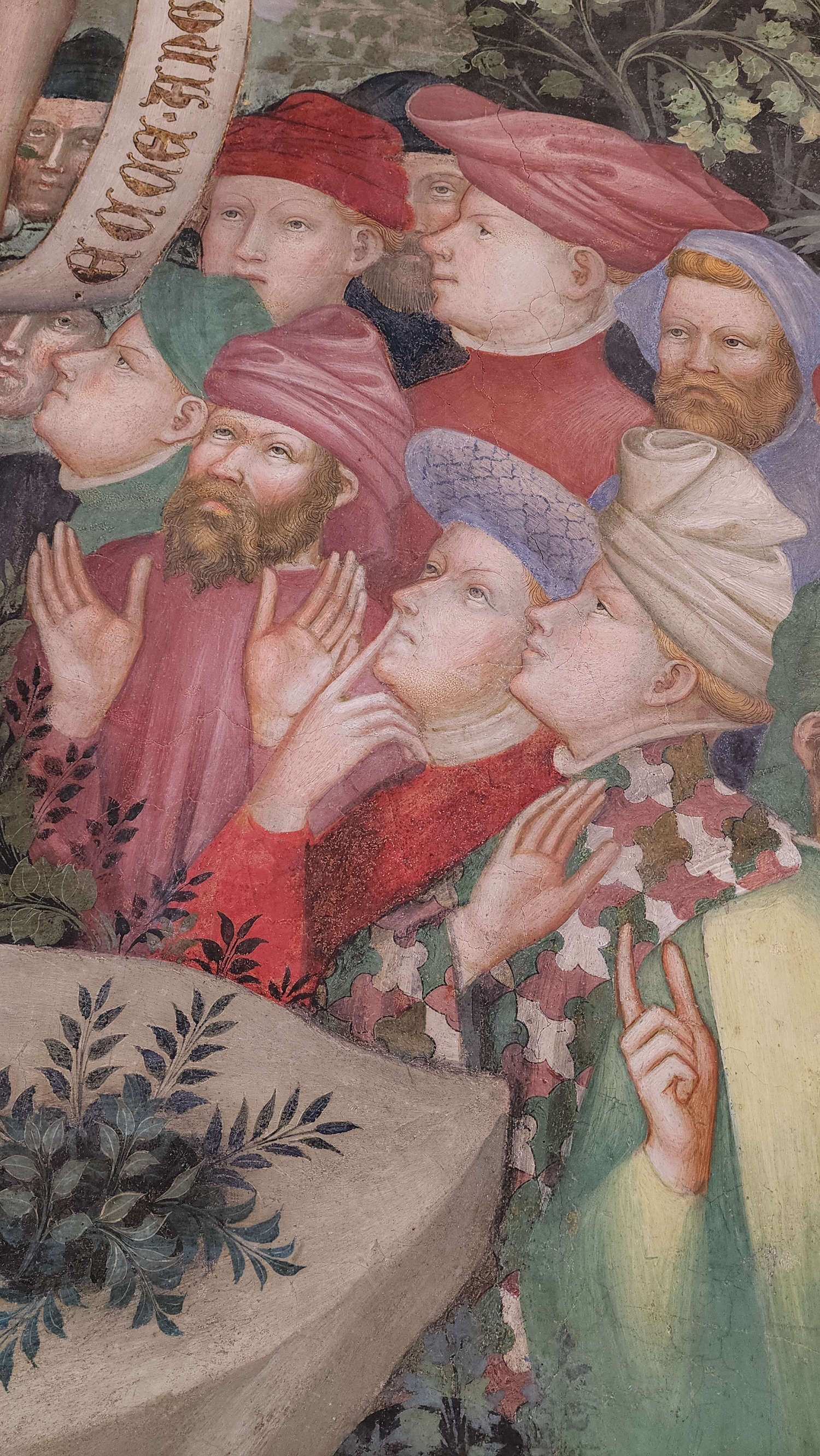 Los frescos de Lorenzo y Jacopo Salimbeni en el Oratorio de San Juan Bautista de Urbino. Foto: Federico Giannini