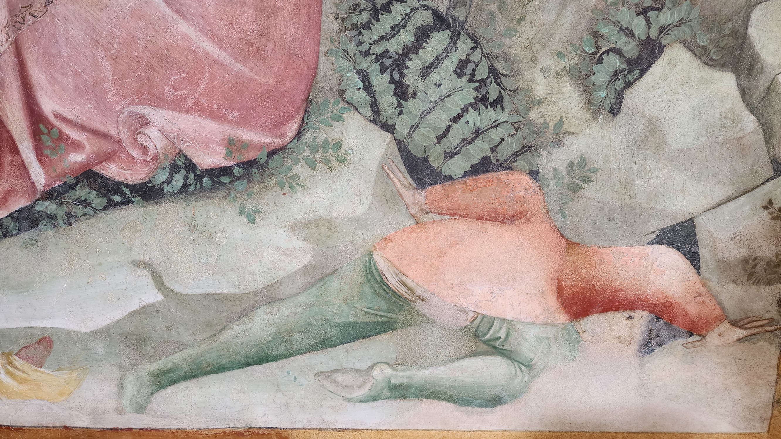 Los frescos de Lorenzo y Jacopo Salimbeni en el Oratorio de San Juan Bautista de Urbino. Foto: Federico Giannini