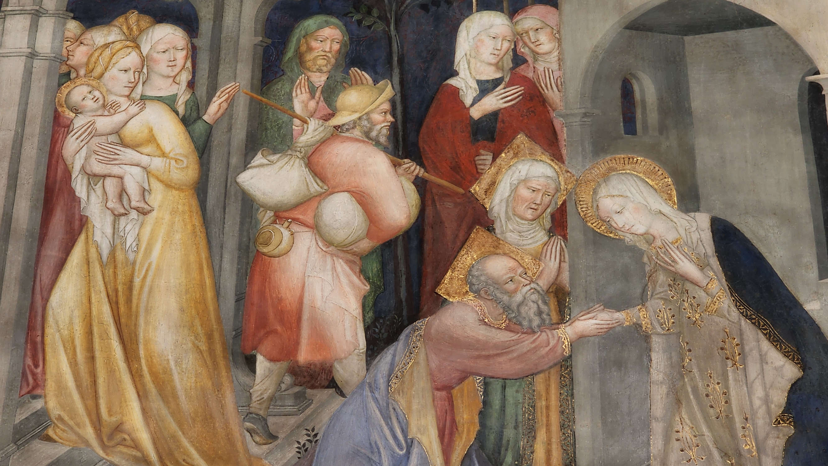 Los frescos de Lorenzo y Jacopo Salimbeni en el Oratorio de San Juan Bautista de Urbino. Foto: Federico Giannini