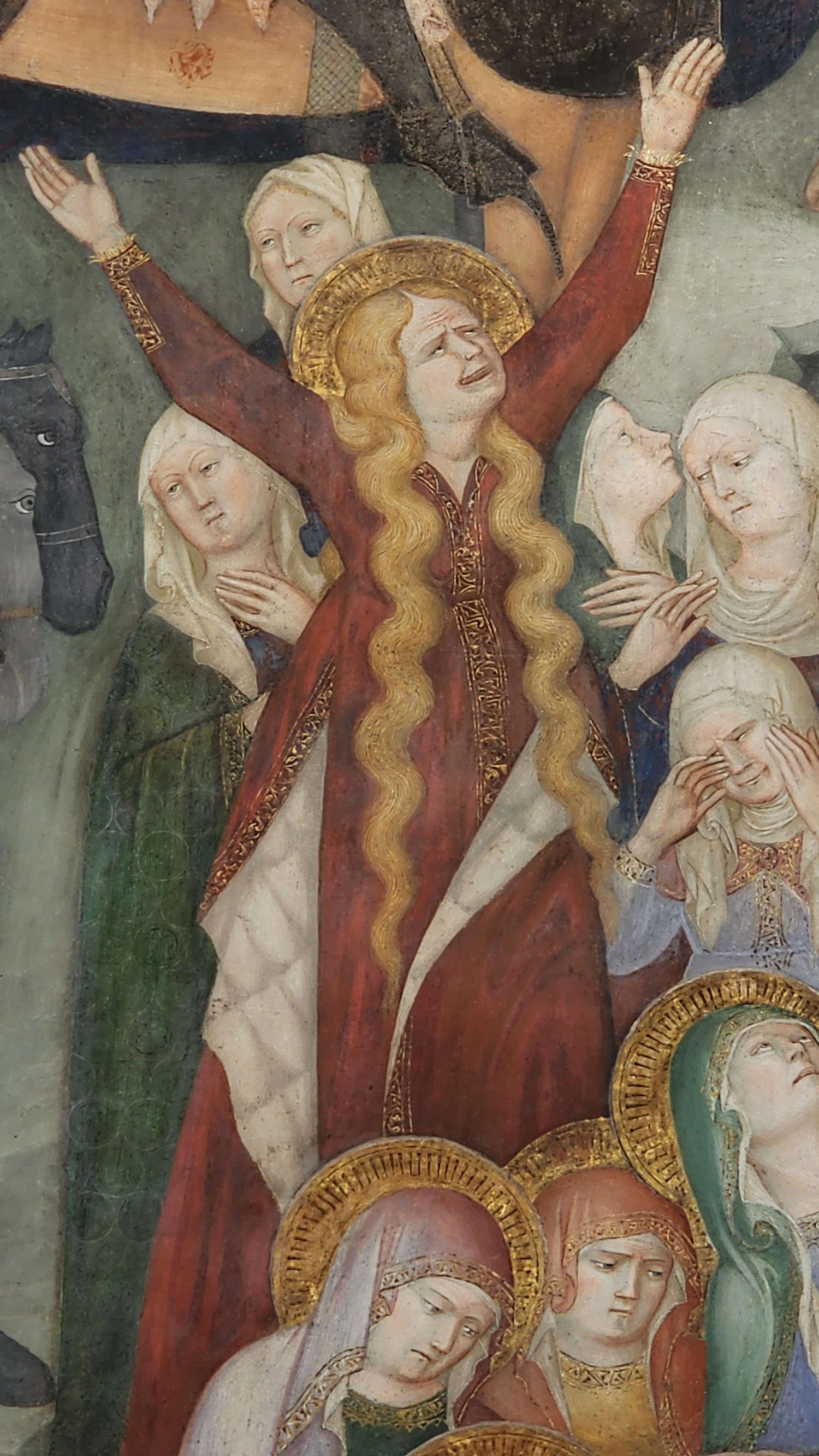 Los frescos de Lorenzo y Jacopo Salimbeni en el Oratorio de San Juan Bautista de Urbino. Foto: Federico Giannini